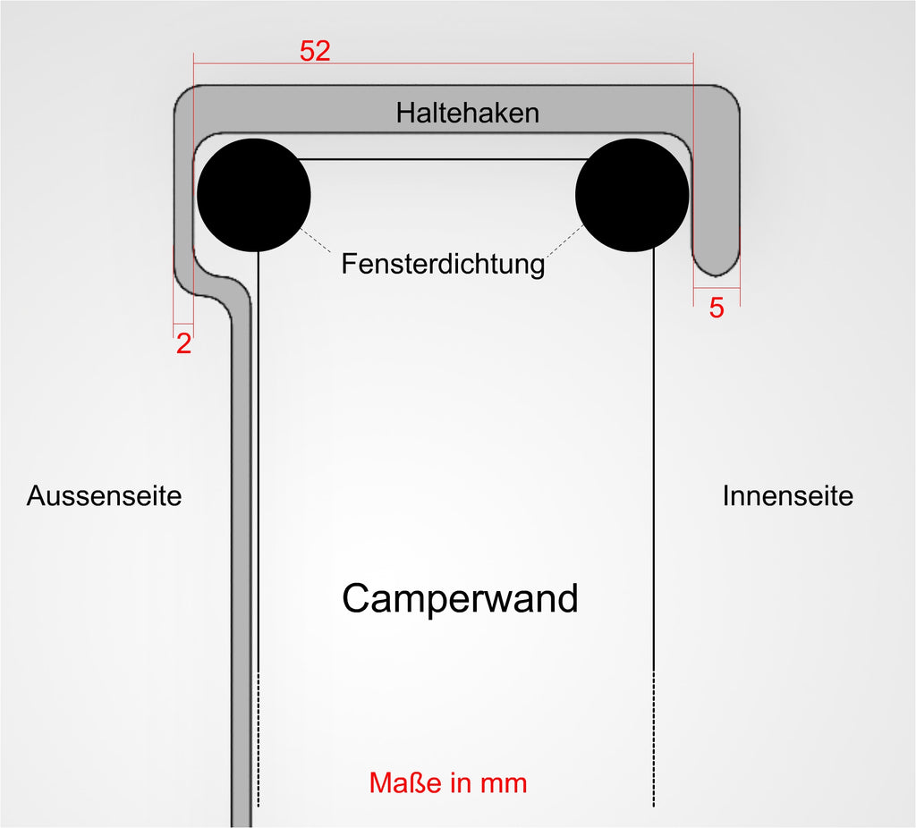 Einhängeablage für Camper-Fenster STARTERSET inkl. Eurobox & carbonfaserverstärkten Einhängehaltern